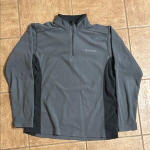 Columbia Men's Two-Tone Gray Fleece Pullover